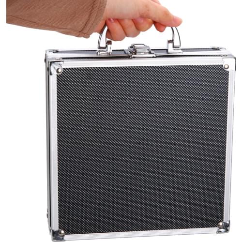 Aluminum Alloy Tool Box Portable Instrument Box Storage Case Suitcase Travel Luggage Organizer Case Tools With Sponge