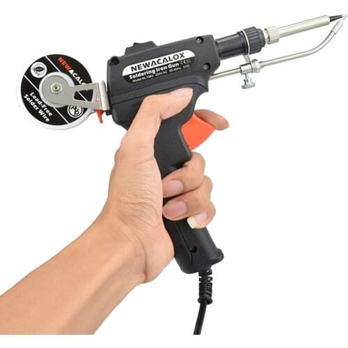 110V/220V 60W Tin Welding Machine Internal Heating Solder Iron Gun Tip Sucker Tin Wire Welding Tools with 900M Soldering Tip