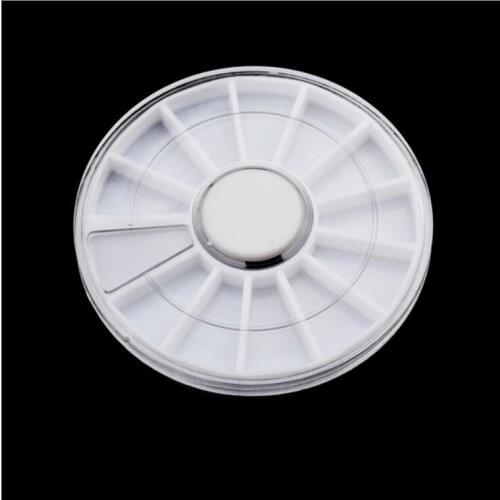 12case empty rotate art nail diamond plate collection box container cosmetic packing