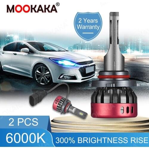 2PCS H4 H7 H11 Led Headlight Bulbs LED Car Lights 9006 9005 90W 9000LM Auto Headlamps 6000K 12V