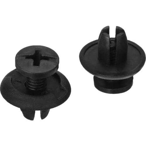 40pcs 8mm-10mm Plastic Rivet Fastener Clips Push Pin Rivet Clip Bumper Fender Retainer Fasteners Universal