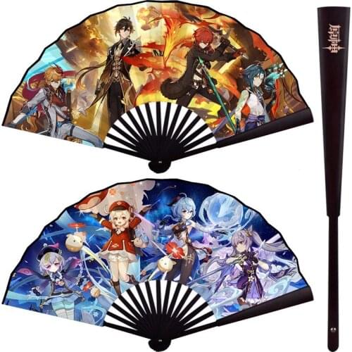 Original God Animation Surrounding Free Shipping Chinese Style Folding Cloth Hand Fan Summer Various Animation Printing Patterns