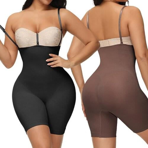Seamless Body Shapewear Women Sling Shaping Underwear Female High-Elastic Lingerie Waist Gather Bodysuit Ladies Slimming Shorts