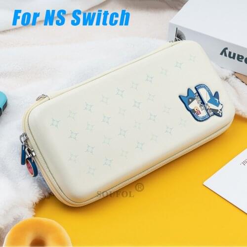 Portable PU Shell Case for Nintendo Switch Cute Cat Dog Slim Pouch Storage Bag NS Console Cases Protective Cover Accessories