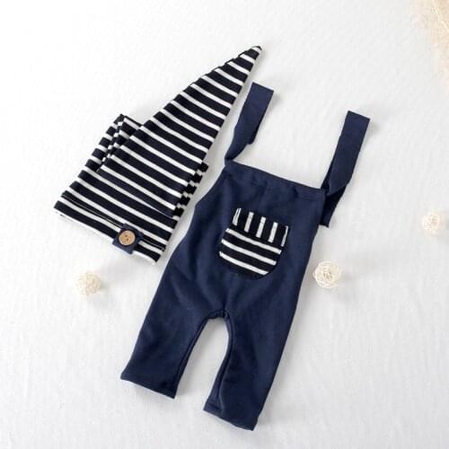 Sewing Pattern Baby Romper and hat set Newborn Knit Fabric Boy Outfit hat set Photography props