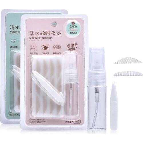 240 pairs M/S/L double eyelid tape invisible Big Eye Decoration Fold Eyelid Shadow Sticker Boxed with mirror Eyelid Tools