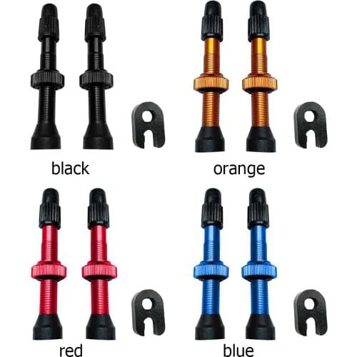 VODOOL 2Pcs/Pair 54/62/74mm Presta Valve For Road MTB Bicycle Bike Tubeless Tires Brass Core Alloy Stem Accessories With Tool