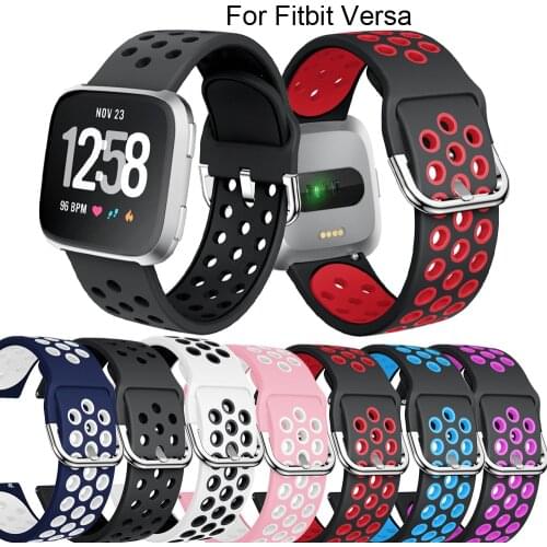22mm silicone replacement band For fitbit Versa new fashion Quick release bracelet For fitbit Versa classic watchband accessorie