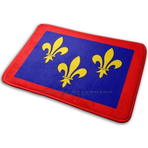 Flag Of Anjou Mat Rug Carpet Anti-Slip Bedroom Entrance Door Mat Flag Flags Regions France French Provinces Coat Of Arms Anjou