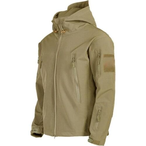 Military Shell Jacket Men Mountain Tactical Windproof Waterproof Jacket Men Army Combat Jackets Men Hooded Bomber Coats -40