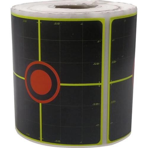 250pcs Shooting Paper Target Florescent Orange Self adhesive Target Sticker Shooting Target Stickers Aim Accessories