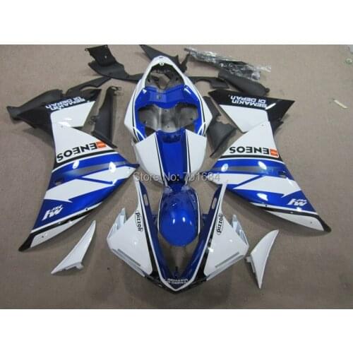 New Arrive Blue+White UV Paint Bodywork Fairing ABS Injection Mold For Yamaha YZF R1 2009-2011 (16) [CK1240]