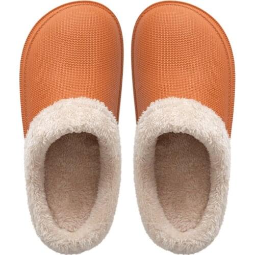 New Fashion Woman House Slippers EVA Warm Fur Slippers Plush Home Slipper Indoor Floor Shoes for couple Winter Slippers