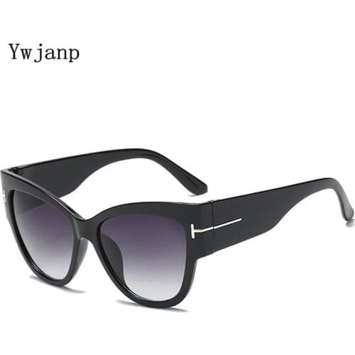 Ywjanp New Cat eye Sunglasses Women Brand Designer Rice nail Sun Glasses For Women Fashion Sunglass Vintage oculos De sol UV400