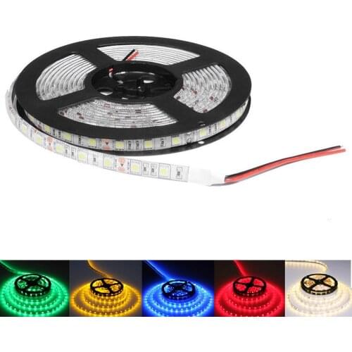 LED Light Strip rgb 12V 1M 5M 5050 smd non/ip65 waterproof led flexible strip light 60 leds/m LED Tape Lamp neon light Car lamp