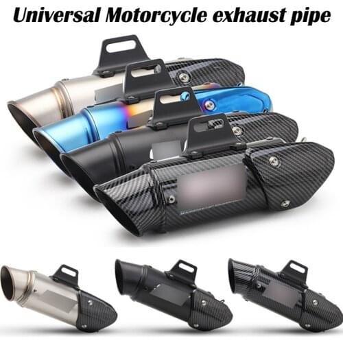 51mm 60mm Moto Rcycle Escape De Aço Carbono Scooter Carbon Fiber,stainless Steel Exhaust Universally ISO9000
