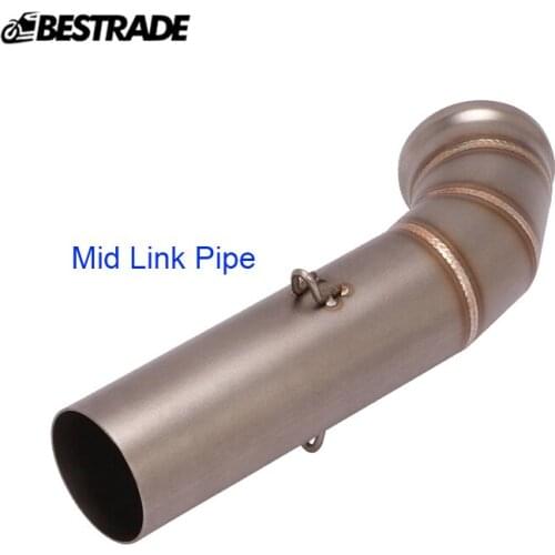 Motorcycle Middle Link Pipe Exhaust System Mid Connect Tube Stainless Steel Tips Modified For DUKE 125 250 RC390 2017-2020