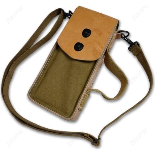 WW2 US Army 99-style shoulder bag, ammo pouch heavy shoulder bag, high-end replica Soldier Military War Reenactments