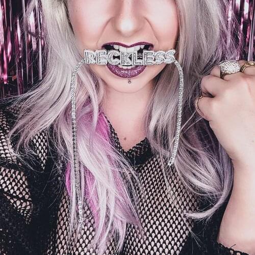 CUSTOM Zirconia Jewelry Baguette Letter Name Necklace Combination of Letters Pendant Necklace Iced Nameplate Choker for Ladies