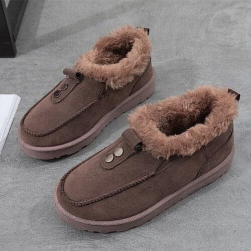 Women Shoes Winter Warm Plush Ladies Non-slip Flats Shoes 2020 Female Footwear Casual Comfortable Fashion Sewing Woman Sneakers