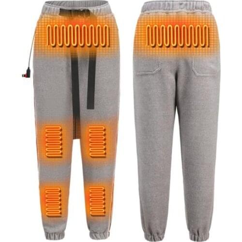 Winter Heating Pants Men Women Electric Motorcycle Heated Pants USB Electric Trousers 9 Pcs Heated Pads Motorcycle Pants