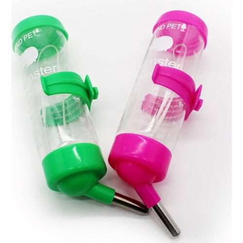 125ML Pet Automatic Drinking Water Fountain Waterer Feeder Bottle for Small Cat Dog Rabbit Hamster Gerbil Water Drinking Feeder