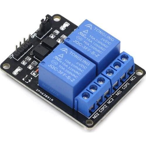 2 Way Relay Module 5V with Optocoupler Protection Relay Expansion Board MCU Development Board Accessories