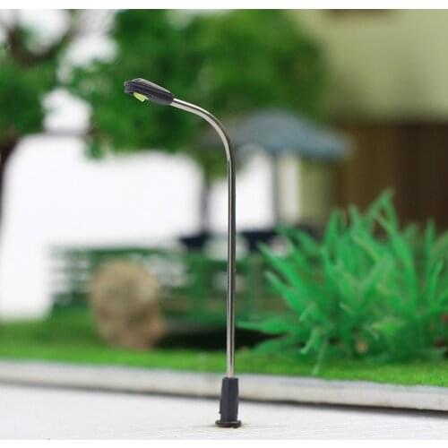 20pcs 1/200 Model Railway Train Lamp Post Street Light N Z Scale 1:200 LEDs LQS05 NEW Building 4.2cm