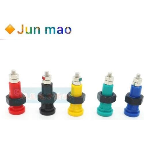 5pcs 3mm banana socket pure copper test terminal K3 safety banana plug socket panel opening 8mm