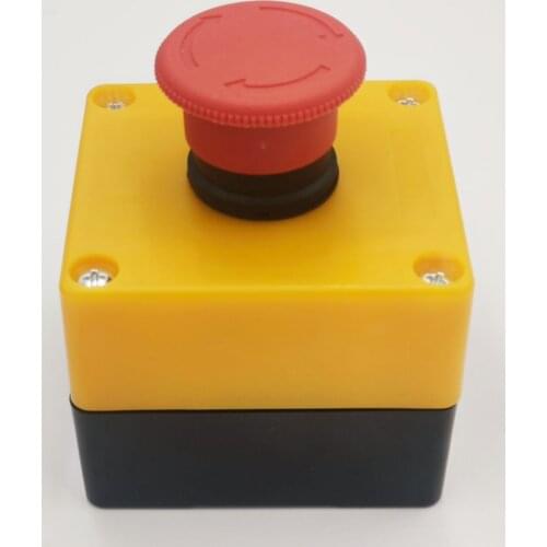 600V/10A Button Boxe-stop push button switch emergency stop switch 1NO+1NC