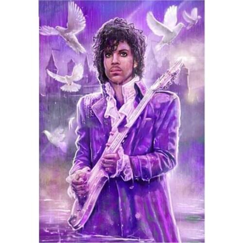 5D DIY Purple Rain Diamond Painting Cross Stitch Full Drill Embroidery Rhinestone Mosaic Home Decoration Gift JX561
