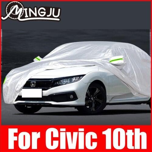 Full Car Cover For Civic 10th FC1 Rain Frost Snow Dust Waterproof Protection Exterior Car Protector Covers Anti UV Accessories