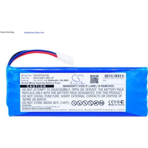 Cameron Sino 2000mAh Battery OUTCAST 20S-1P for Soundcast Outcast ICO410, ICO410-4n, ICO411a, ICO411a-4N