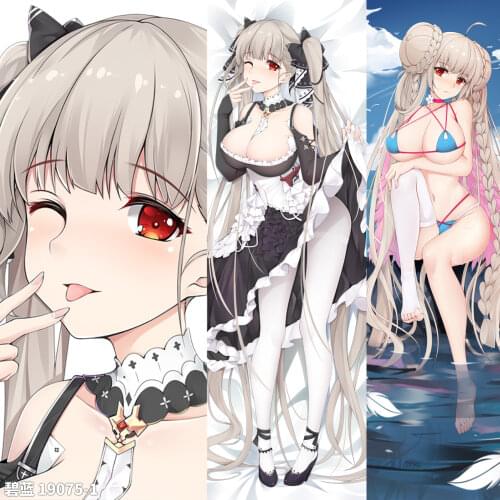 Anime Azur Lane Formidable Dakimakura 2WAY Hugging Body Pillow Case Japanese Game Otaku Pillow Cushion Cover Gifts Cosplay