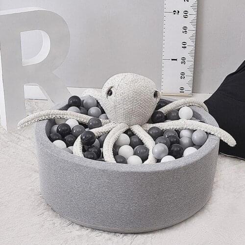 Baby Ball Pool -INS Hot Infant Sponge Fencing Playpen Soft Round Kiddie Balls Pit Nursery Play Toy Gift for Kids Children Room