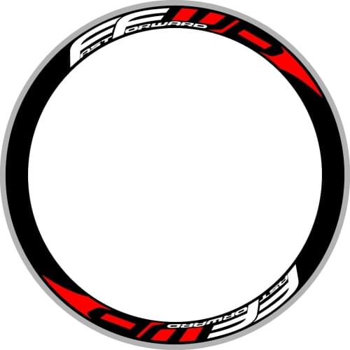 TWO WHEELS FFWD Wheel Stickers Rims Decals Waterproof Sticker Reflective For FF 40/45/50/55/60mm Bicycle Bike Cycle