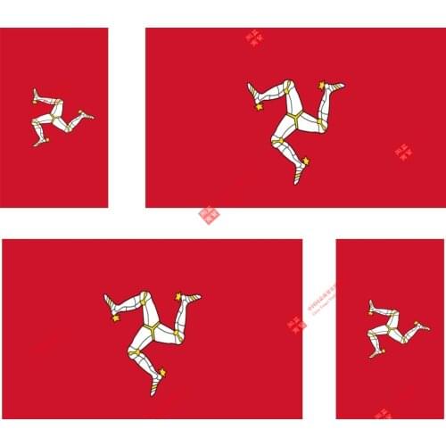 Eative 4x Sticker Adesivo Adesivi Decal Decals Vinyl Auto Moto Bandiera Isola Di Man Racing Motorcycle Helmet Stickers