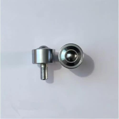 4pcs KSM8-FL Robot wheel ball roller wheel M6 thread bolt rod mount ball caster solid carbon steel Ball transfer unit