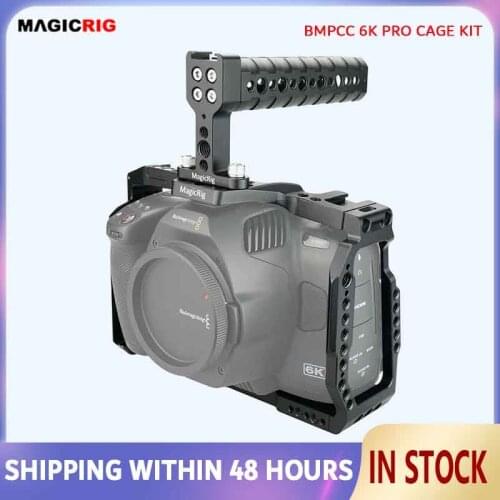 MAGICRIG BMPCC 6K Pro Cage Kit for Blackmagic Design Pocket Cinema Camera 6K Pro With Top Handle Grip