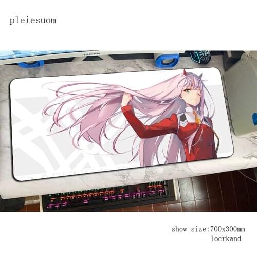 Darling in the franxx mousepad Adorable gaming mouse pad big gamer mat game computer desk padmouse keyboard best large play mats