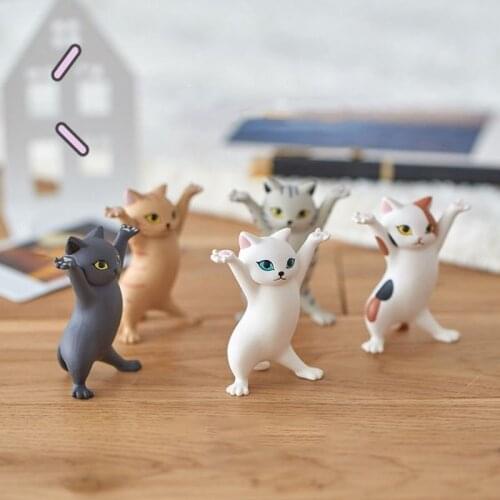 Cat Cute Mini Ornament Funny car Office Miniature articles deco Suitable Student Stationery Pen Holder