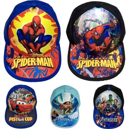 Fashion Disney Marvel Spiderman Captain America Kids Baseball Cap Avengers Hat Boy Girls Children Caps Adjustable Shipping Free