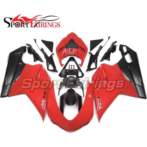 Injection Fairings For DUCATI 1198 1098 848 Year 07 08 09 10 11 12 ABS Plastic Motorcycle Fairing Kit Cowling Red Black Body Kit