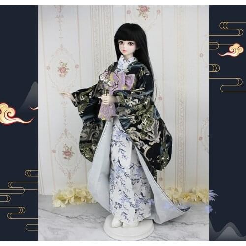 1/6 1/4 1/3 scale BJD clothes accessories ancient costume Vintage Japanese kimono yukata for BJD/SD YOSD MSD SD13 doll C0382