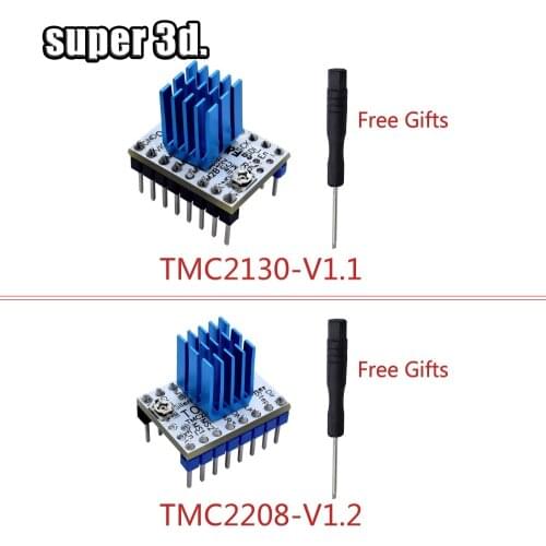 TMC2130 V1.1TMC2130SPI TMC2208 Stepper Motor StepStick Mute Driver Silent Excellent Stability And Protection With Heatsink