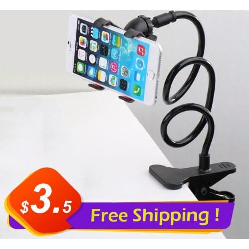 Universal Phone Holder Flexible 360 Degree Clip for Mobile Cell Phone Holder Lazy Bed Desktop Bracket Mount Stand Desk Bracket