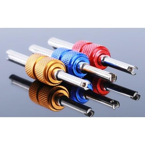 Universal Valve Installer Valve Core Remover Tool Car Air Conditioning Valve Core Wrench Disassembly Screwdriver Repair Tools