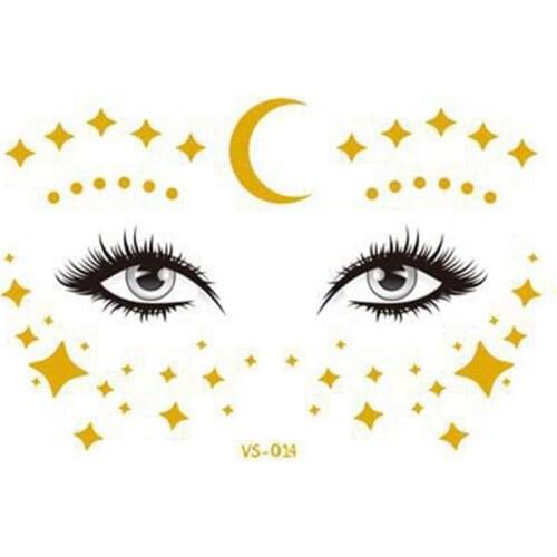 Wholesale Temporary Tattoos Sticker Metallic Waterproof Golden Freckle Body Art Face Makeup Tattoo Stickers