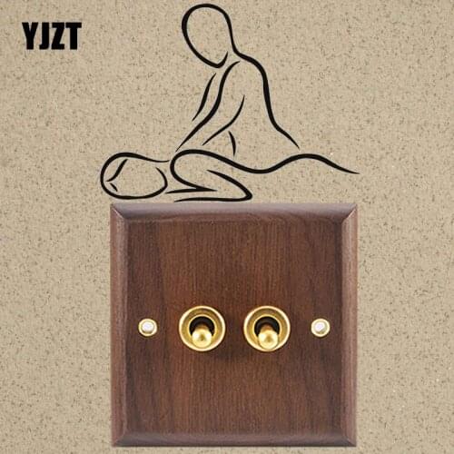 YJZT Massage Spa Salon Massage Zen Relaxation Vinyl Decor Wall Stickers Switch Decals 8SS-2729