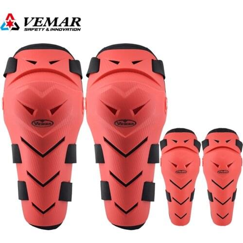 Vemar 4PCS Motorcycle knee & elbow protective pads Motocross skating knee protectors riding protective Gears pads protection